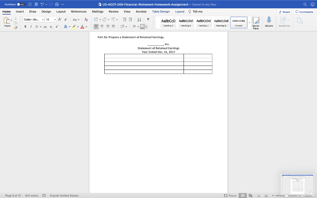 Insert Draw Design Layout References Mailings Review View Acrobat Table Design Layout