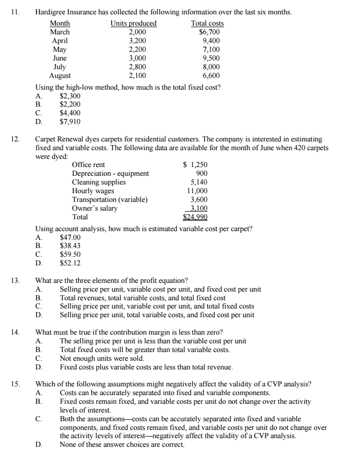increases. is represented by the slope of the total cost line. All
