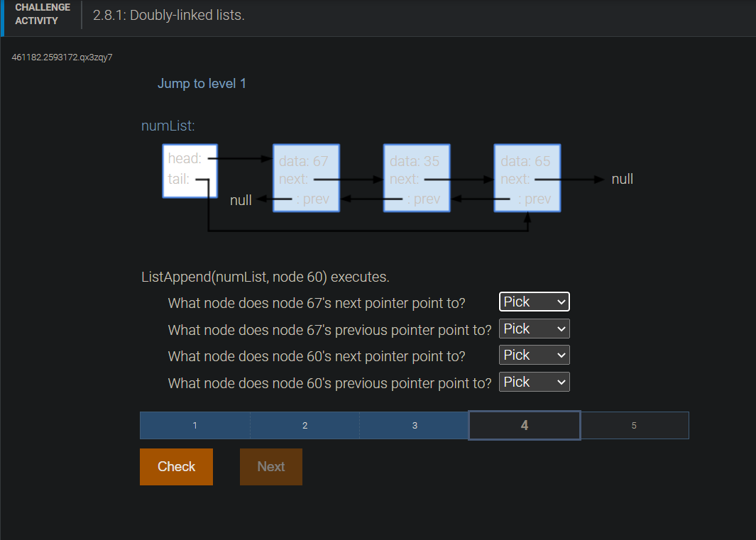  options for each question node 35 node 60 node 65 node