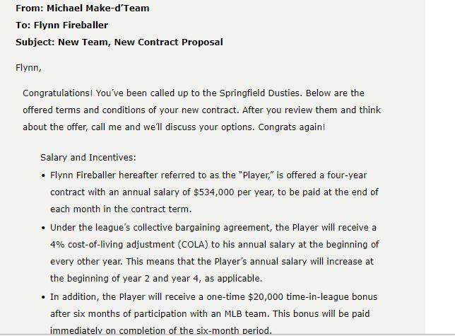 old and has always dreamed of playing in the big leagues. Last