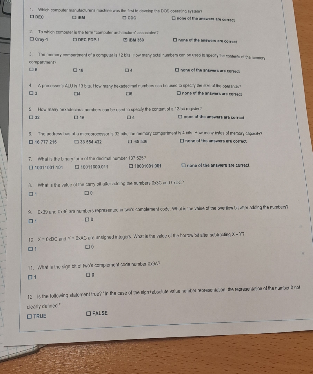  Which computer manufacturer's machine was the first to develop the DOS