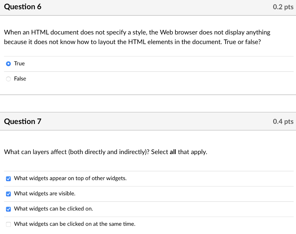 When an HTML document does not specify a style, the Web