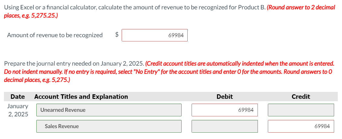 Co. enters into a contact to sell Product A and Product B