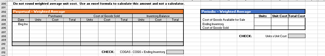 cell 210 AD AE V Avg 170 B C E F H