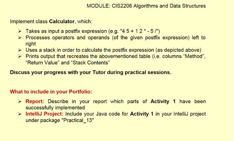 the right output) Activity 1 (Portfolio Task): We are used to mathematical