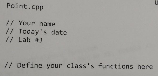 this object by using a structure called a class. Since the idea