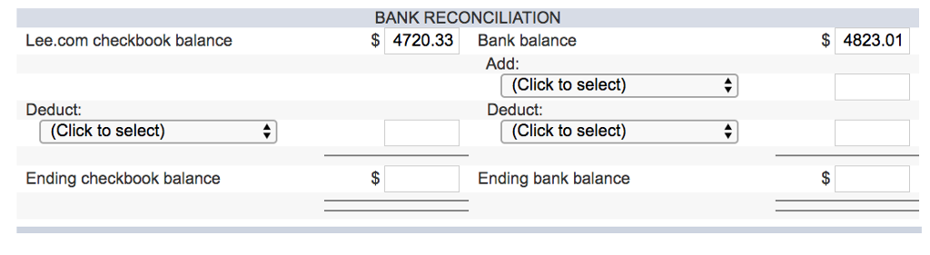 write, please make it clear! Thank you Using the check register below