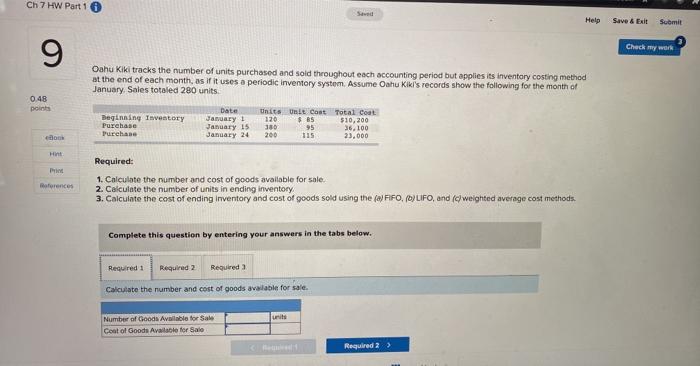 please note these are 3 parts to THE SAME QUESTION (9) please
