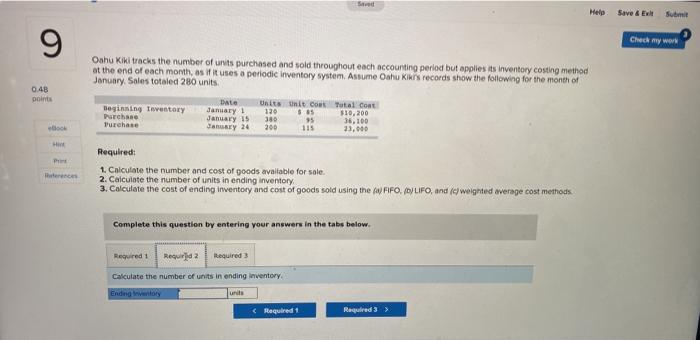 answer all three parts Ch 7 HW Part 1 Help Save &