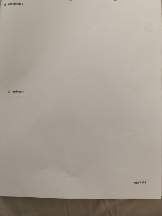 15.6; won't compile because the types do not match. 6. True /Fals