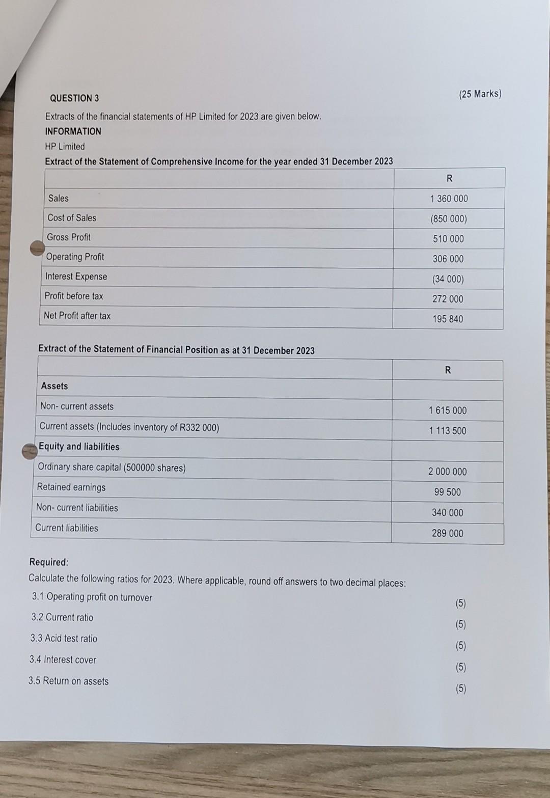 proposed capital investments, Projects ABC and Project XYZ. Each has a cost