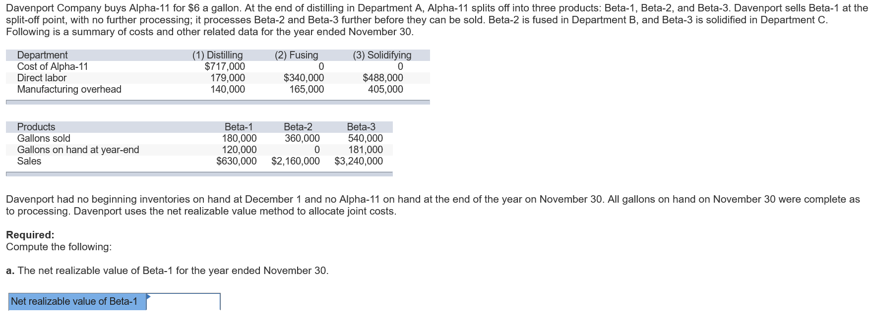 I ONLY NEED "C" AND "D" PLEASE. THANK YOU :) Davenport Company