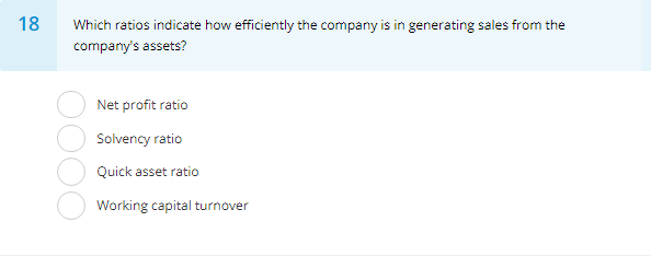 - Intangible Assets) Total Assets/ Equity Total Liabilities/Equity 17 Which of the