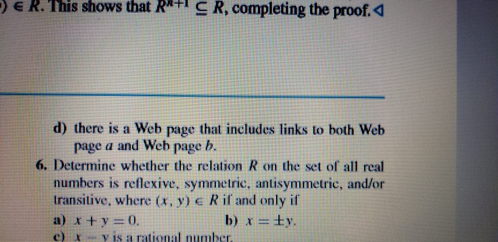 same first name as b. d) a and b have a common
