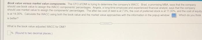 it is a four part question so pls help! Book value versus