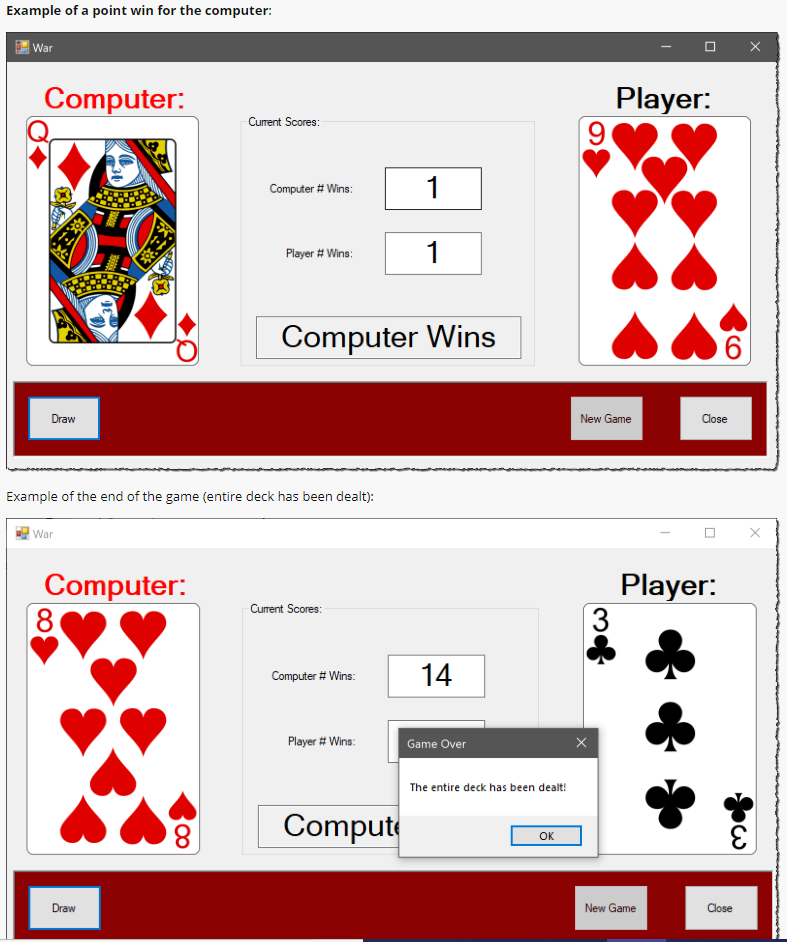 lab assignment are as follows: Develop a Windows Forms Graphical User Interface