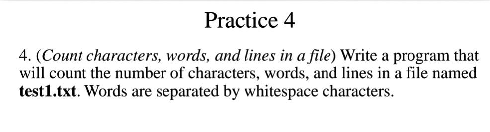 JAVA requirements test cases: input: screenshot output: screenshot thanks for helping Practice