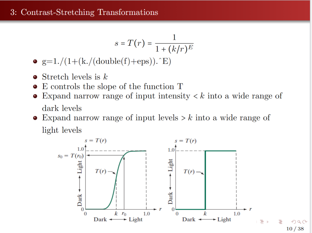 phoenix lander.tif and enhance it using 1. The log transformation of Note