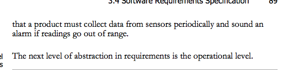 APP: User-level requirements are the most abstract kind of requirement and are