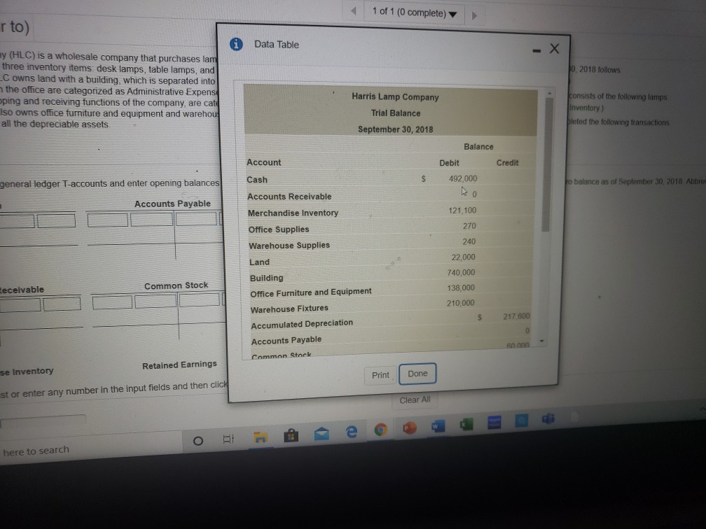 10 pts 1 of 1 (0 complete) Comp6-1 (similar to) The Harris