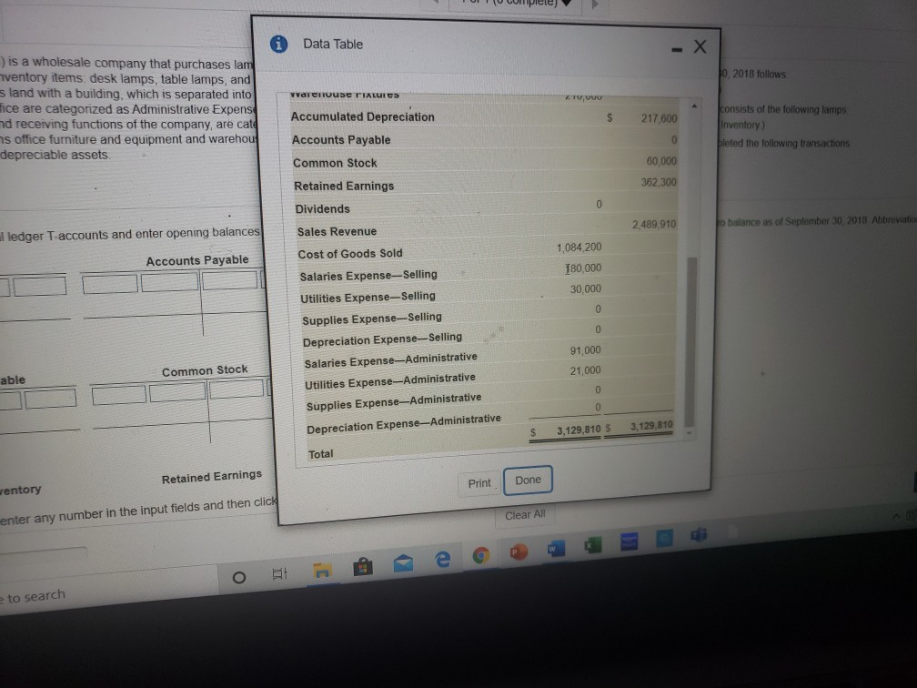 Lamp Company (HLC) is a wholesale company that purchases lamps from the