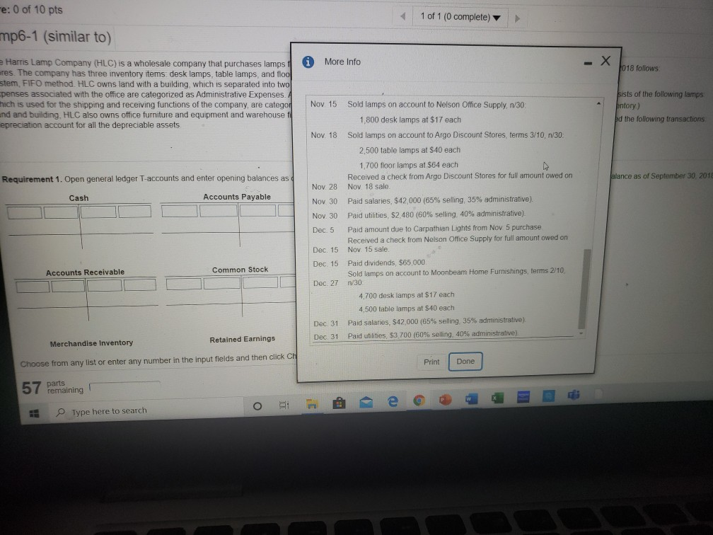 separated into two parts: office space and warehouse space. All expenses associated