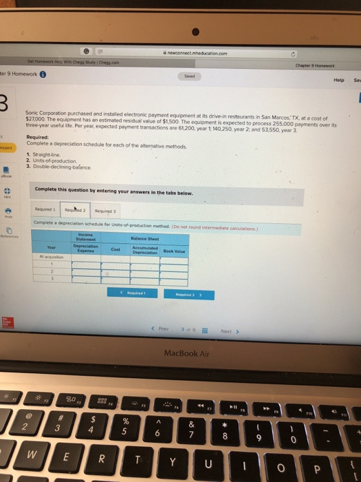 payment equipment at its drive-in restaurants in San Marcos.:TX, at a cost