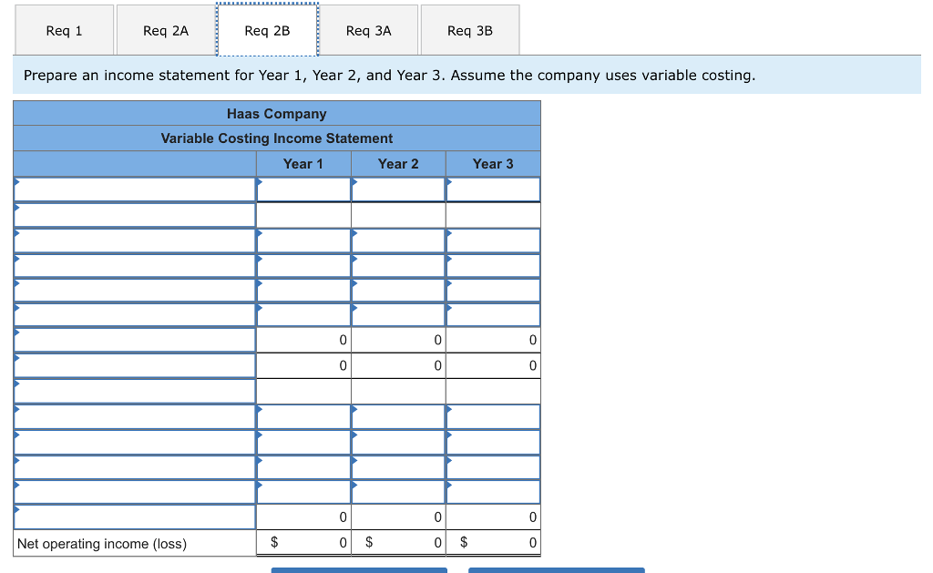 operations Variable costs per unit: Manufacturing: 25 12 Direct materials Direct labor