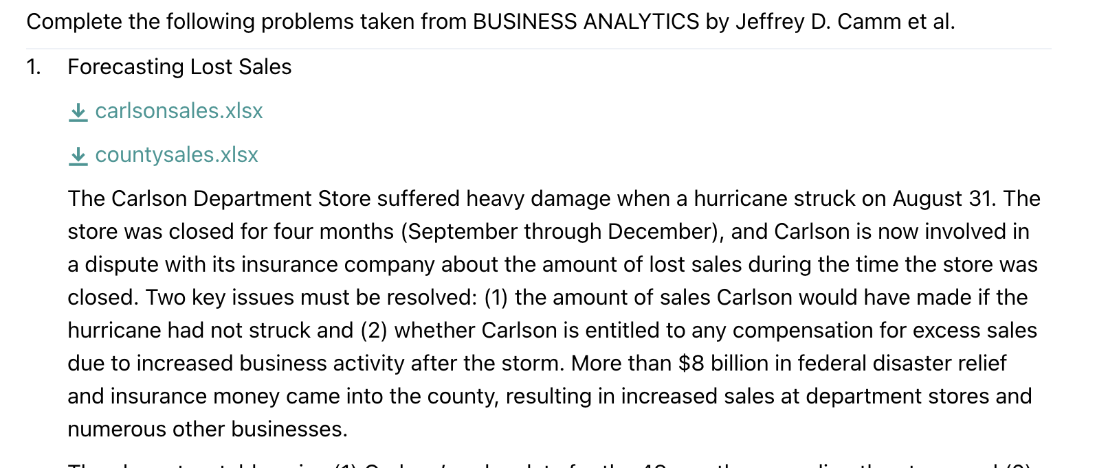  ***Complete the following problem using Excel, Orange, and RapidMiner. Create a