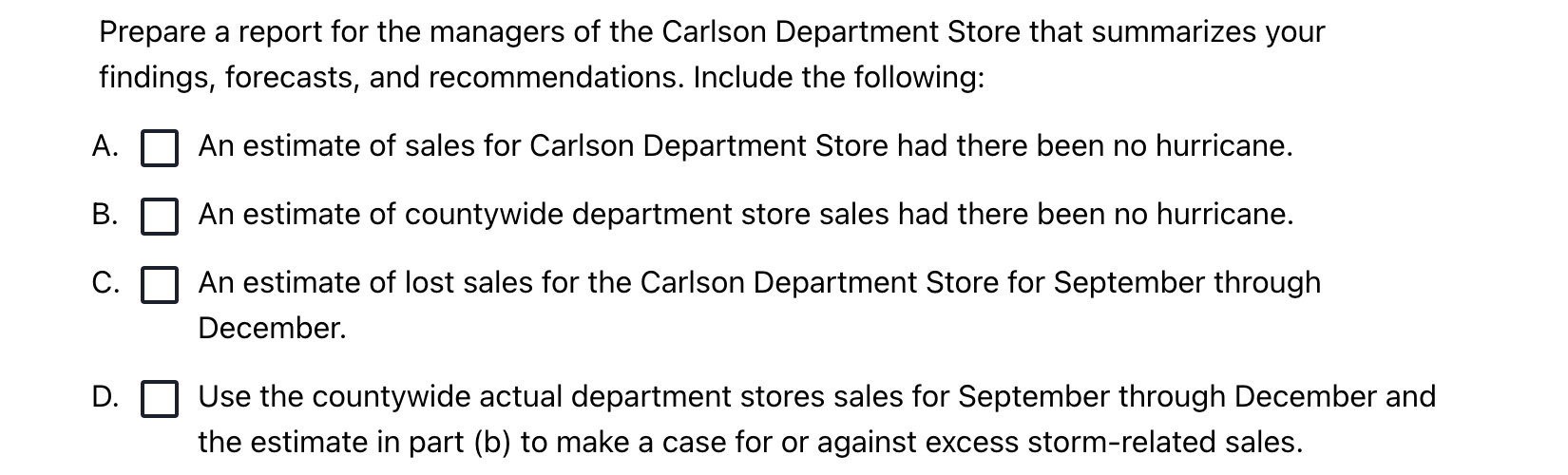 not get exactly the same answers across the various software packages. Compare
