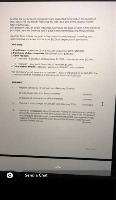 6 minute Cooper Lid manufactures agricultural machinery The management accountant currently preparing