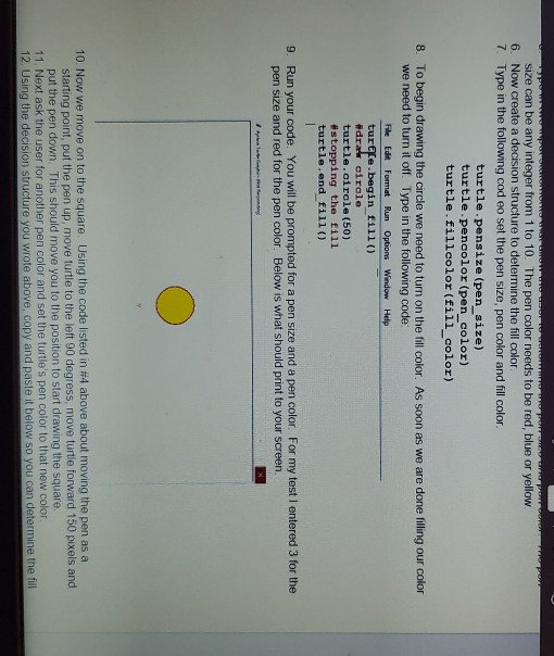 1. Open up IDLE and open a new window. Save this file