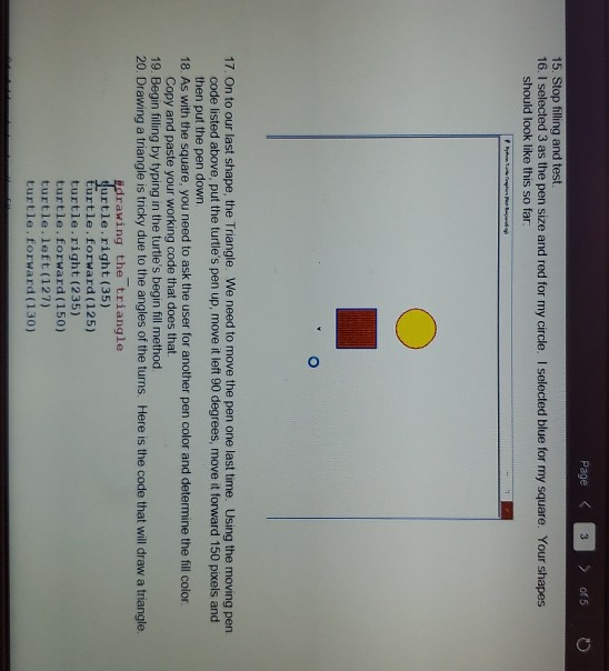 as DrawingShapes py. 2. At the top of your new window, type