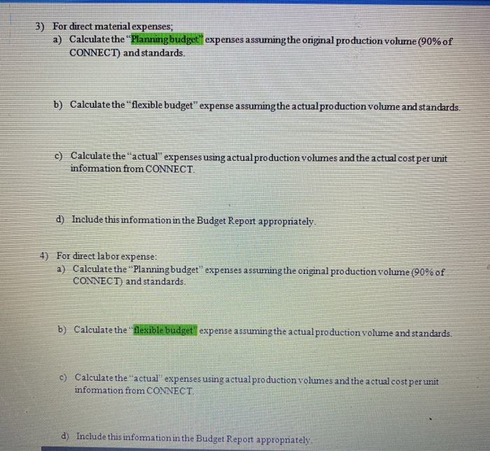 per foot Direct labor: Standard: 1.45 hours at $20.00 per hour Actual: