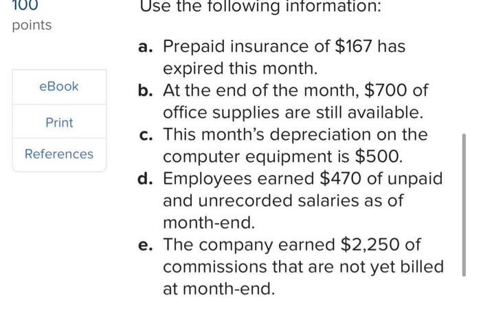 At the end or the month, 5700 of office suppiles are still