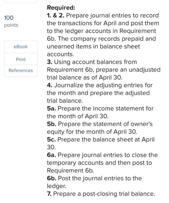 available. c. This montis's depreciation on the computer equpment is 5500 d.