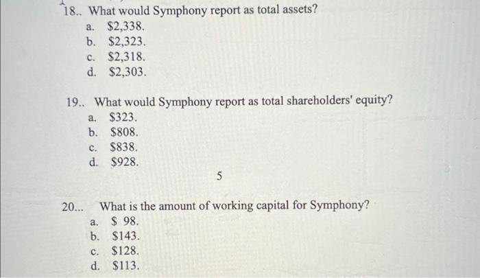 Listed below are year-end account balances (in Smillions) taken from the records