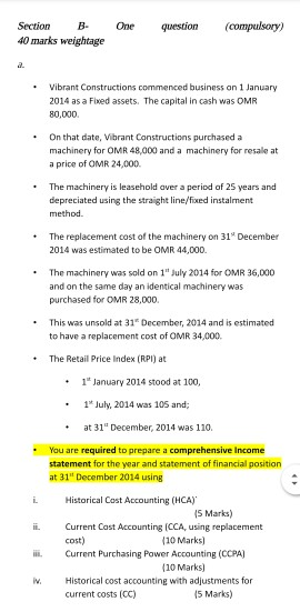  Please can you help me One question Section B- 40 marks