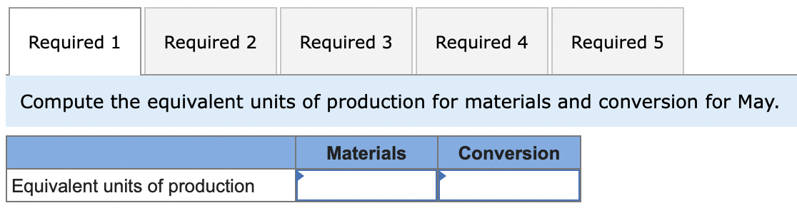 process costing system. It manufactures a caulking compound that goes through three