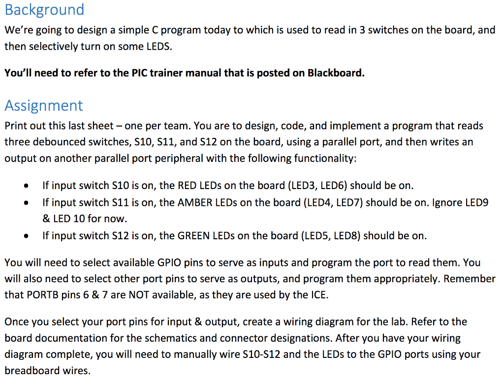  Background We're going to design a simple C program today to