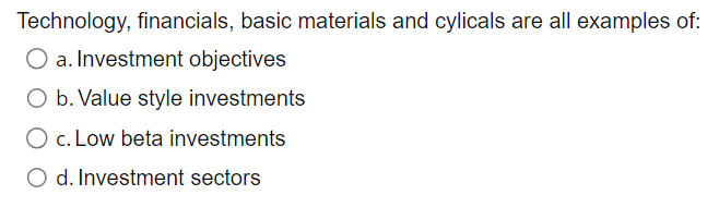 c. Standard deviation or beta d. Front-running Paying as much as you