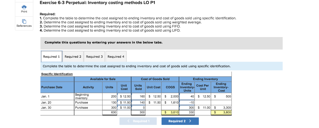 Informatlon for the Exercises below. pointy The folowing information apples to the