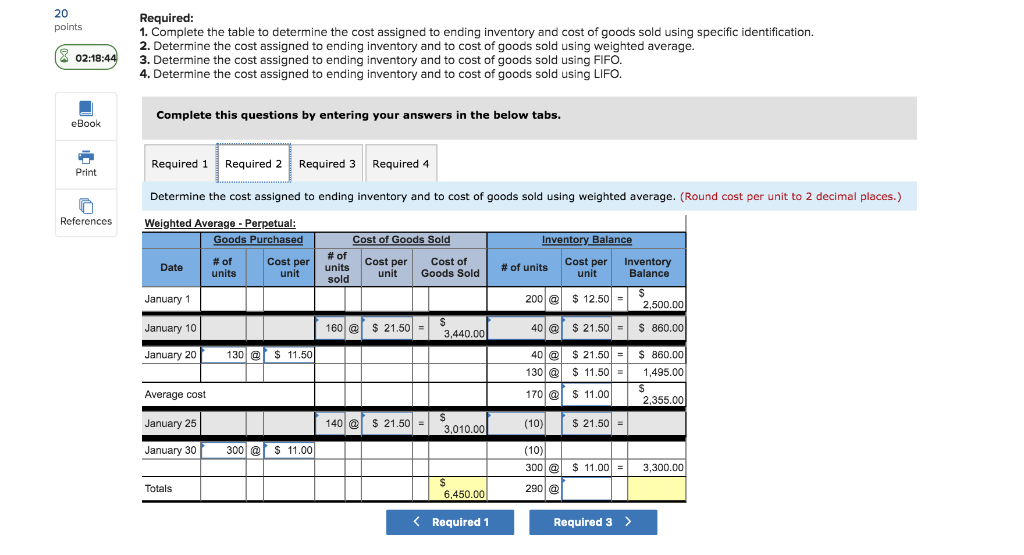 questions displayed belowi 02:1059 Laker Campany reported the following January purchases and