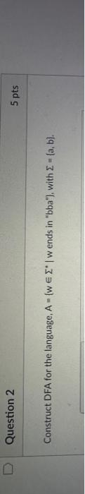 1100 or 1010 only. Construct DFA for the language, A={ww ends in