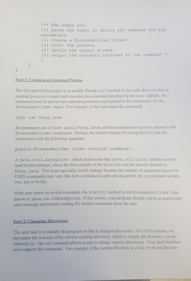 Thank You!!! This project consists of modifying a Java program so that