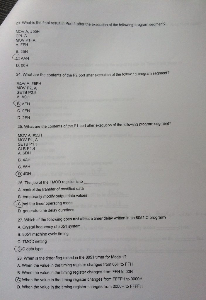 NOTE !! You must answer them all OR leave them to another