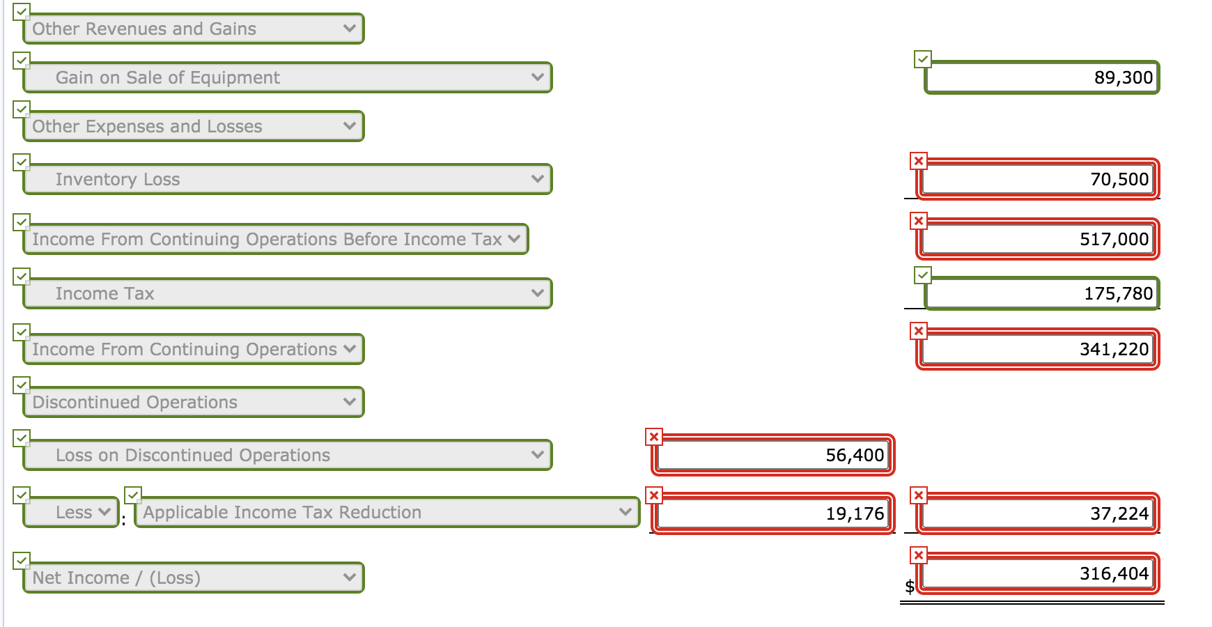 taken from the records of Windsor Inc. for the year 2020: Income