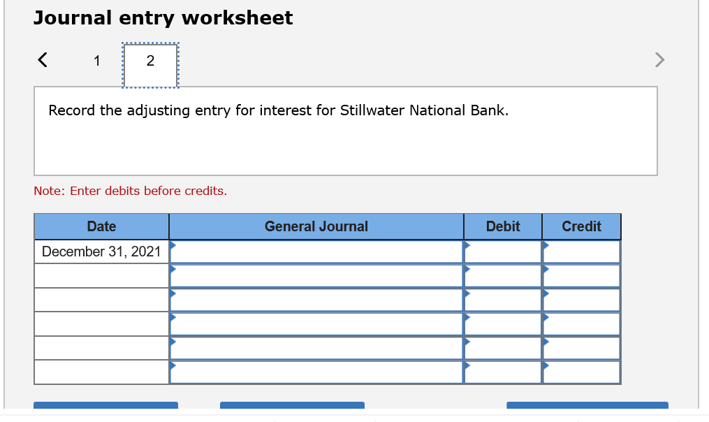 to Stillwater National Bank under a prearranged short-term line of credit. Interest