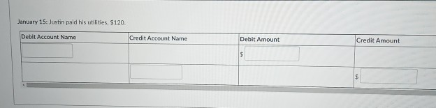 is Justin's NET INCOME for the month? BU Use the following Chart