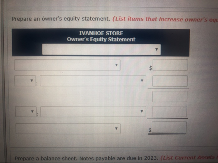 suburban sh year on November 30, 2020, the following accounts appeared in